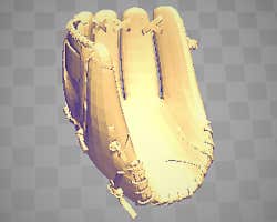 Baseball glove from the __Apple__ gallery of usd examples. The model contains several texture variants, like 'worn' and 'new'. Thumbrella currently missing material and texture support for usdz.